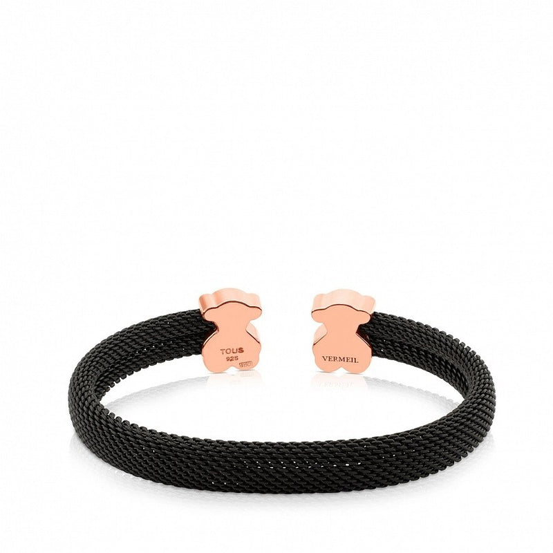 Pulseira Aberta Vermeil Rose Ursos