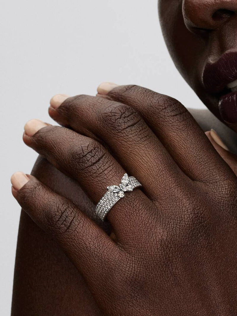 Anel Bold Borboleta Cintilante