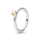 Anel Combinável Coração De Ouro