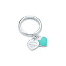 Anel Corações Duplo