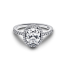 Anel Solitario Oval Brilhante