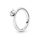 Anel Solitário Prata - Wayne  Joias