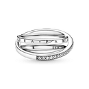 Anel Triplo Em Pavé Signature - aphrodite