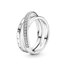 Anel Triplo Em Pavé Signature - aphrodite