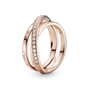 Anel Triplo Em Pavé Signature - aphrodite