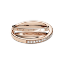 Anel Triplo Em Pavé Signature - aphrodite