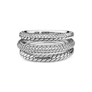 Anel Triplo Em Trama Em Pavé aphrodite