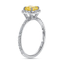 Anel de Noivado Fancy Vivid