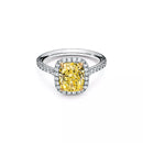 Anel de Noivado Fancy Vivid