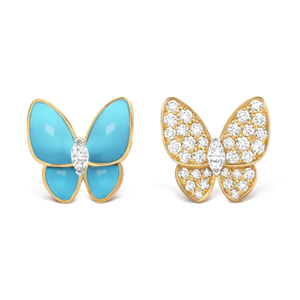 Brincos Two Butterfly Shine