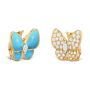 Brincos Two Butterfly Shine