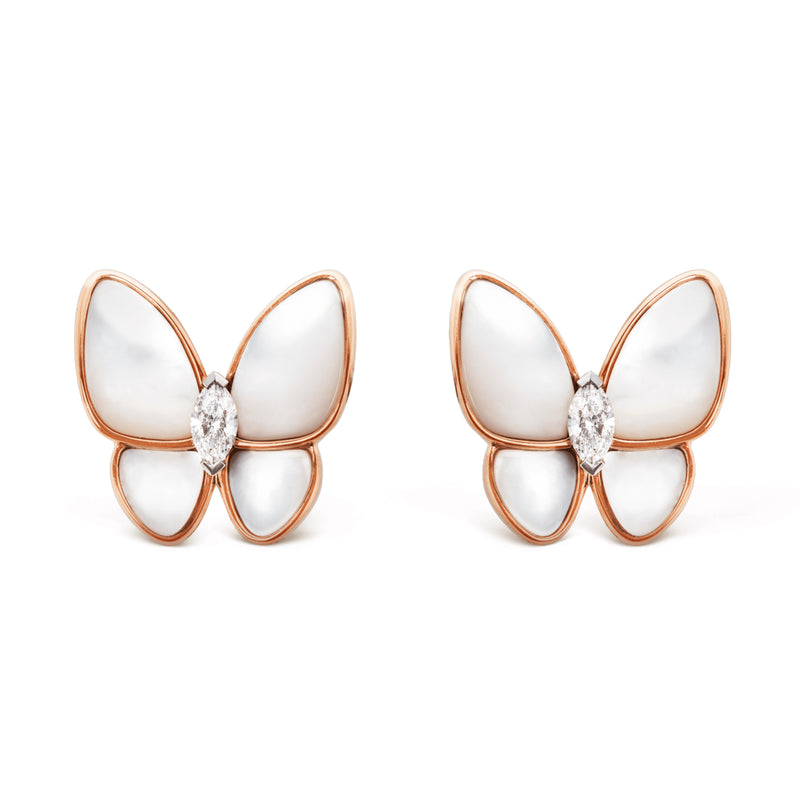 Brincos Two Butterfly
