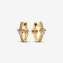 Brincos de Argola Cintilante Mickey e Minnie