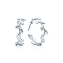 Brincos de Argola de Folhas de Oliva