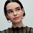 Brincos de Aro Aberto em Forma Orgânica