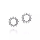 Brincos de Circulo Aberto Brilhantes