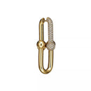 Brincos de Elos com Brilhantes