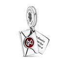 Charm Pendente Carta De Hogwarts - Harry Potter 