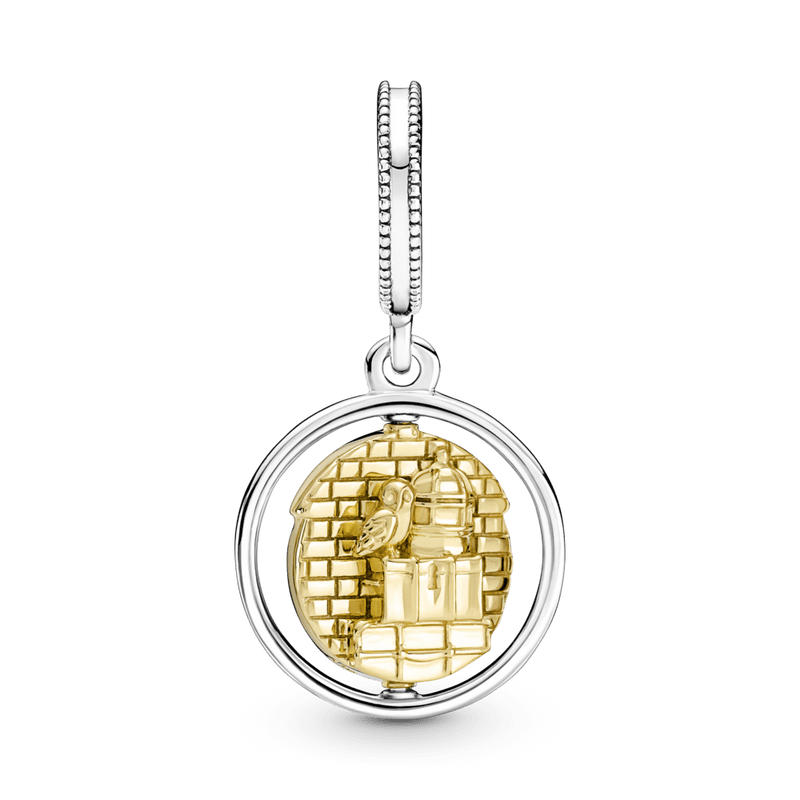 Charm Pendente Giratório Coruja Edwiges e Plataforma- Harry Potter