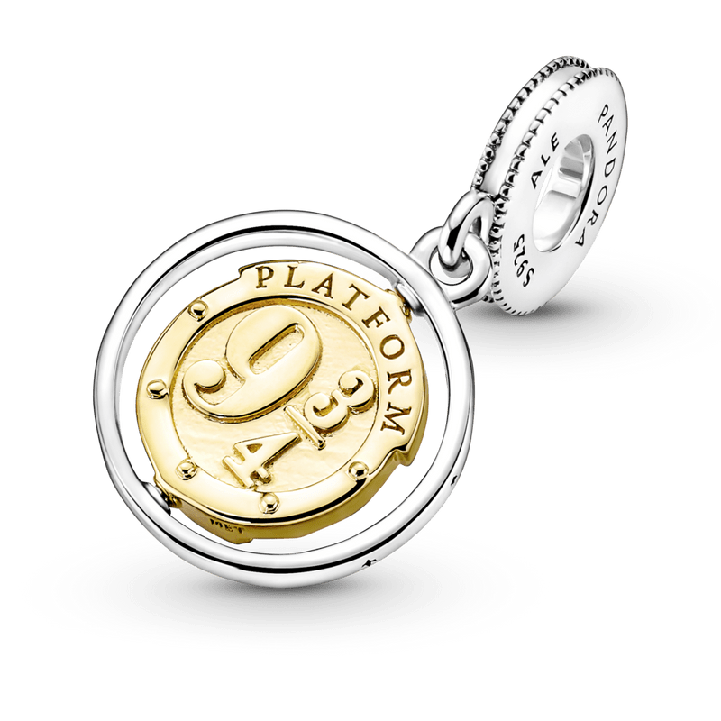 Charm Pendente Giratório Coruja Edwiges e Plataforma- Harry Potter