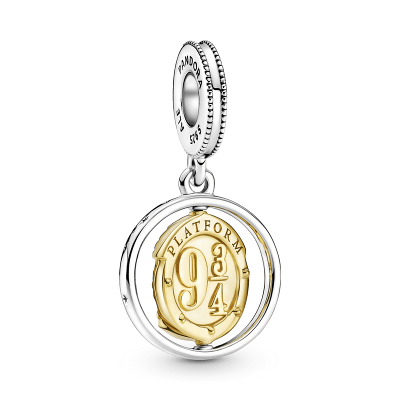 Charm Pendente Giratório Coruja Edwiges e Plataforma- Harry Potter