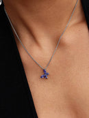 Colar Borboleta Azul