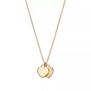 Colar Coração Duplo com Dourado