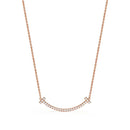 Colar Smile T com Brilhantes - Medio