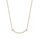 Colar Smile T com Brilhantes - Medio