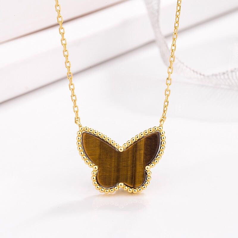 Colar Vintage Alhambra Lucky Butterfly Brown