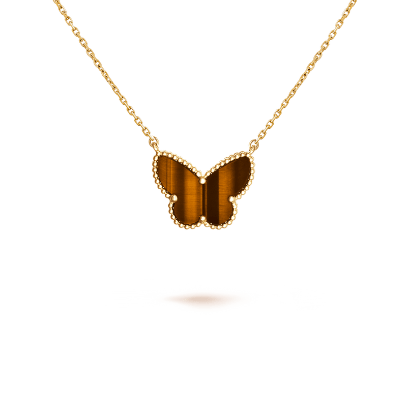 Colar Vintage Lucky Butterfly Brown