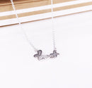 Colar Borboleta Brilhante - 