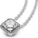 Colar Halo Quadrado Brilhante - 