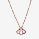 Colar Pink Fan Collier