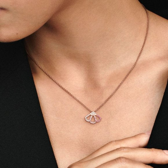 Colar Pink Fan Collier 2