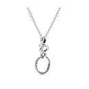 Colar com Pingente de Coração com Nó 