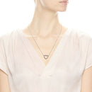 Colar de Coração Aberto Cintilante 