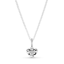 Colar De Coração, Lua E Estrelas Em Azul- Brilhante - aphrodite