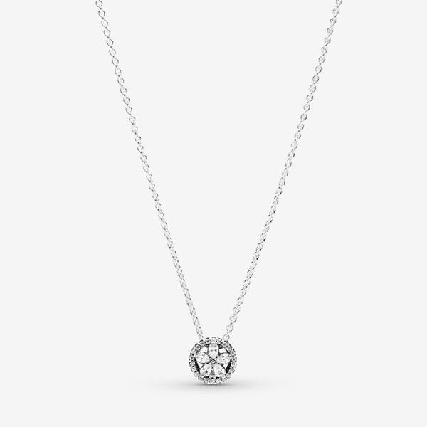 Colar de Flores Cintilantes