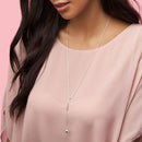 Colar em Y com Esferas -