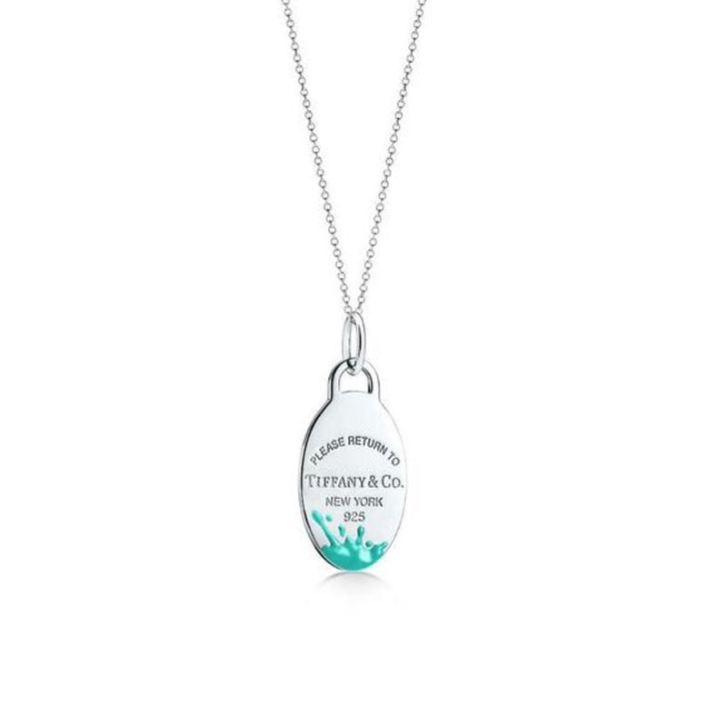 Colar com Berloque Oval Splash
