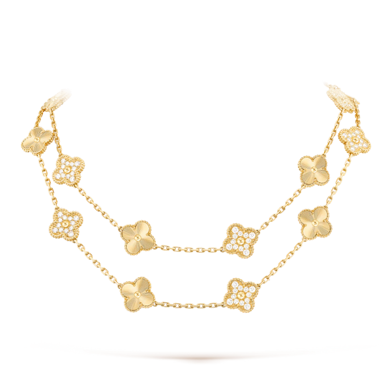 Colar longo Vintage 20 Trevos Shine