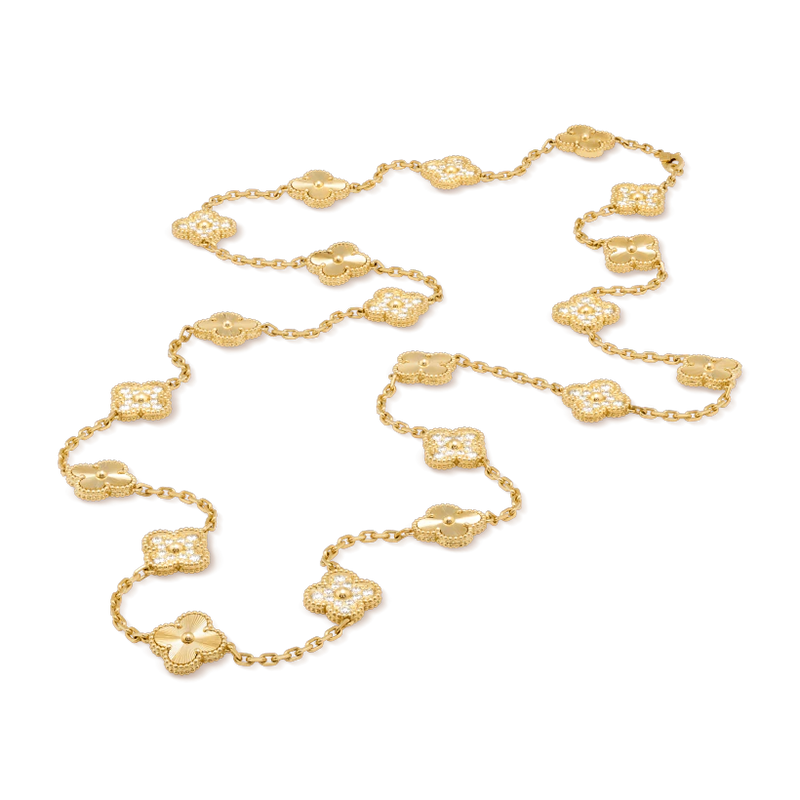 Colar longo Vintage 20 Trevos Shine