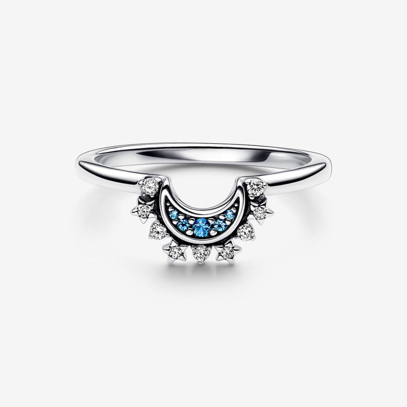 Conjunto de Anéis de Sol e Lua Cintilantes Celestiais