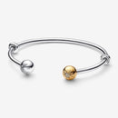 Pulseira Aberta Sol e Lua