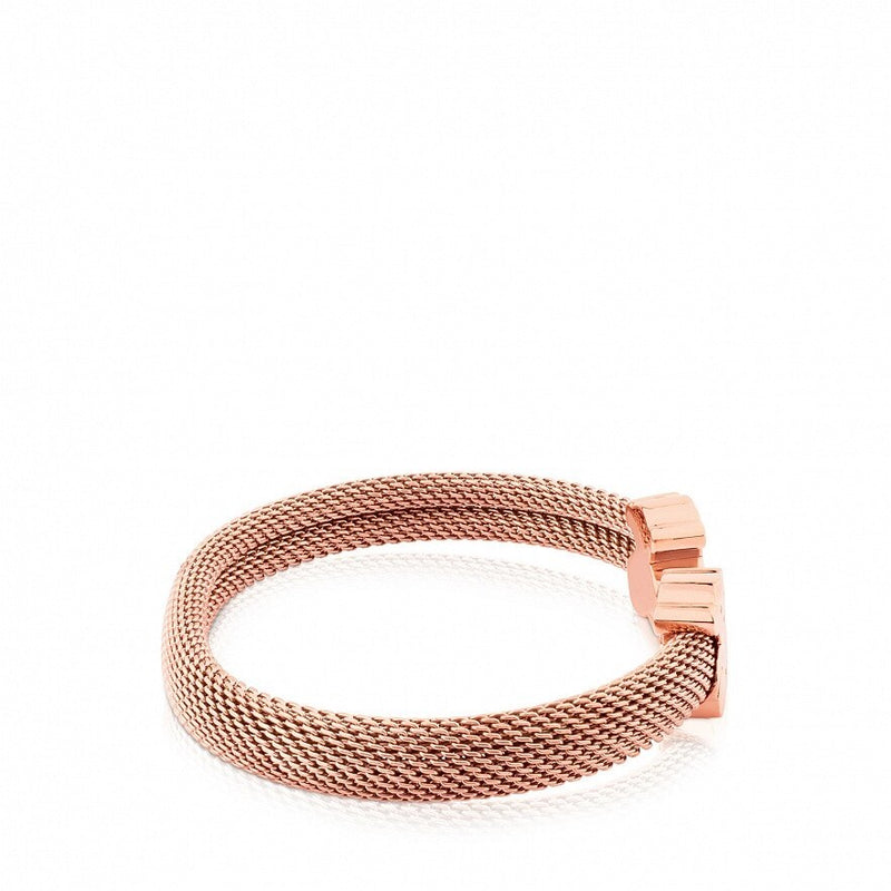 Pulseira Aberta Vermeil Rose Ursos
