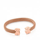 Pulseira Aberta Vermeil Rose Ursos