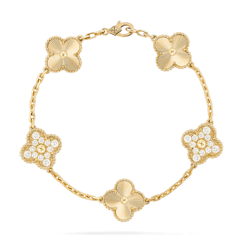 Pulseira Alhambra Guilloche Shine