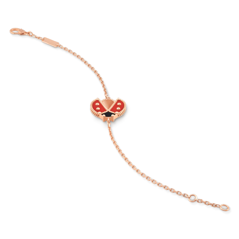 Pulseira Lucky Spring Joaninha Com Asas Abertas