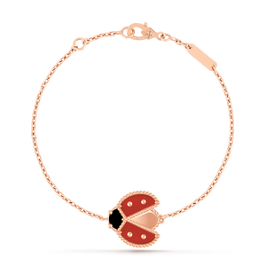 Pulseira Lucky Spring Joaninha Com Asas Abertas